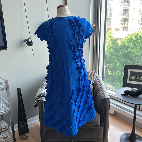 New Paskal Laser Cut Circle Scalloped A-Line Dress Size Medium - Picture 7 of 9